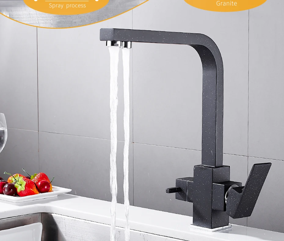 Best 3 way mixer tap,stainless steel lead free three way kitchen faucet 
