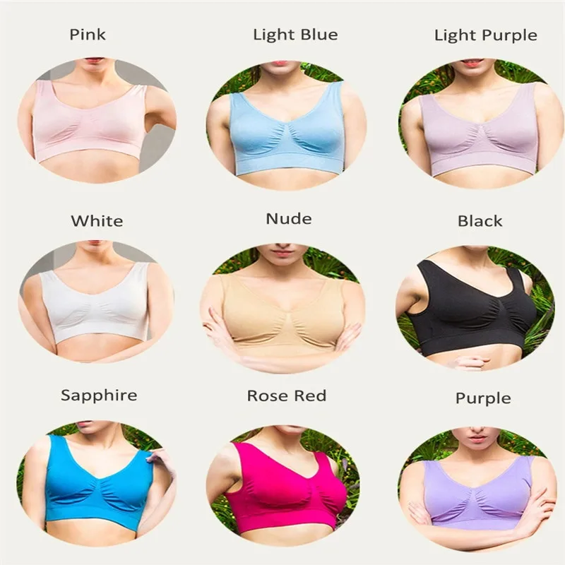 3pcs/set with box sexy genie bra With Pads Seamless push up bra plus size XXXL underwear wireless Bra black/white/nude