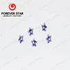 High Quality Blue Sapphire star 5*5mm Nano Sital Faceted Cut Loose Gemstone For Jewelry