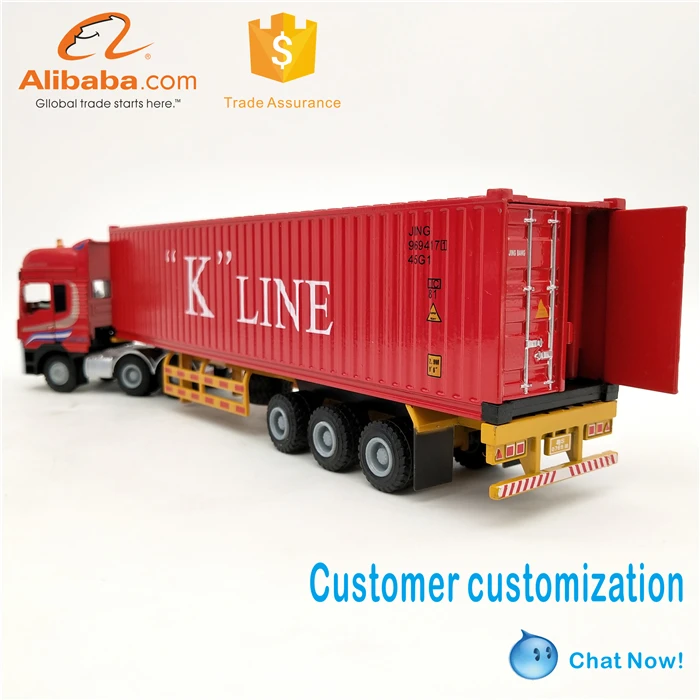 1 50 diecast container truck model K-LINE container truck model model container truck with scale