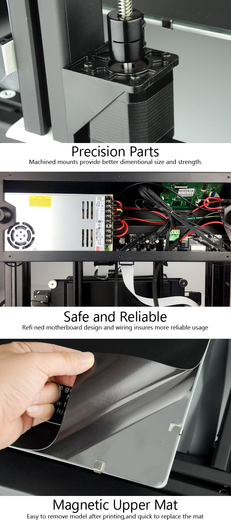 2018 WANHAO Main products Direct sales FDM 3d printer D9 400 with auto bed leveling large print size