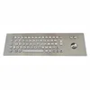 Industrial metal kiosk keyboard brushed keyboard with trackball
