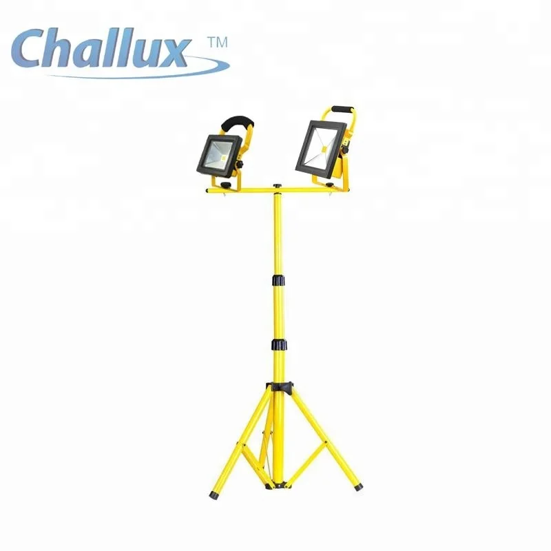 Portable ip65 bettery flood light tripod emergency rechargeable led work light cob