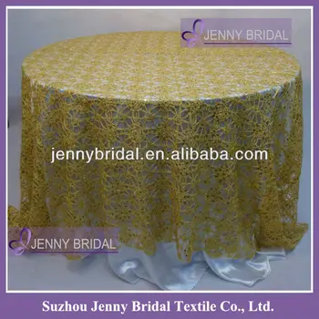 Tc082a Gold Chemical Lace Embroidery Sequin Table Overlay Tc082a Gold Chemical Lace Embroidery Sequin Table Overlay