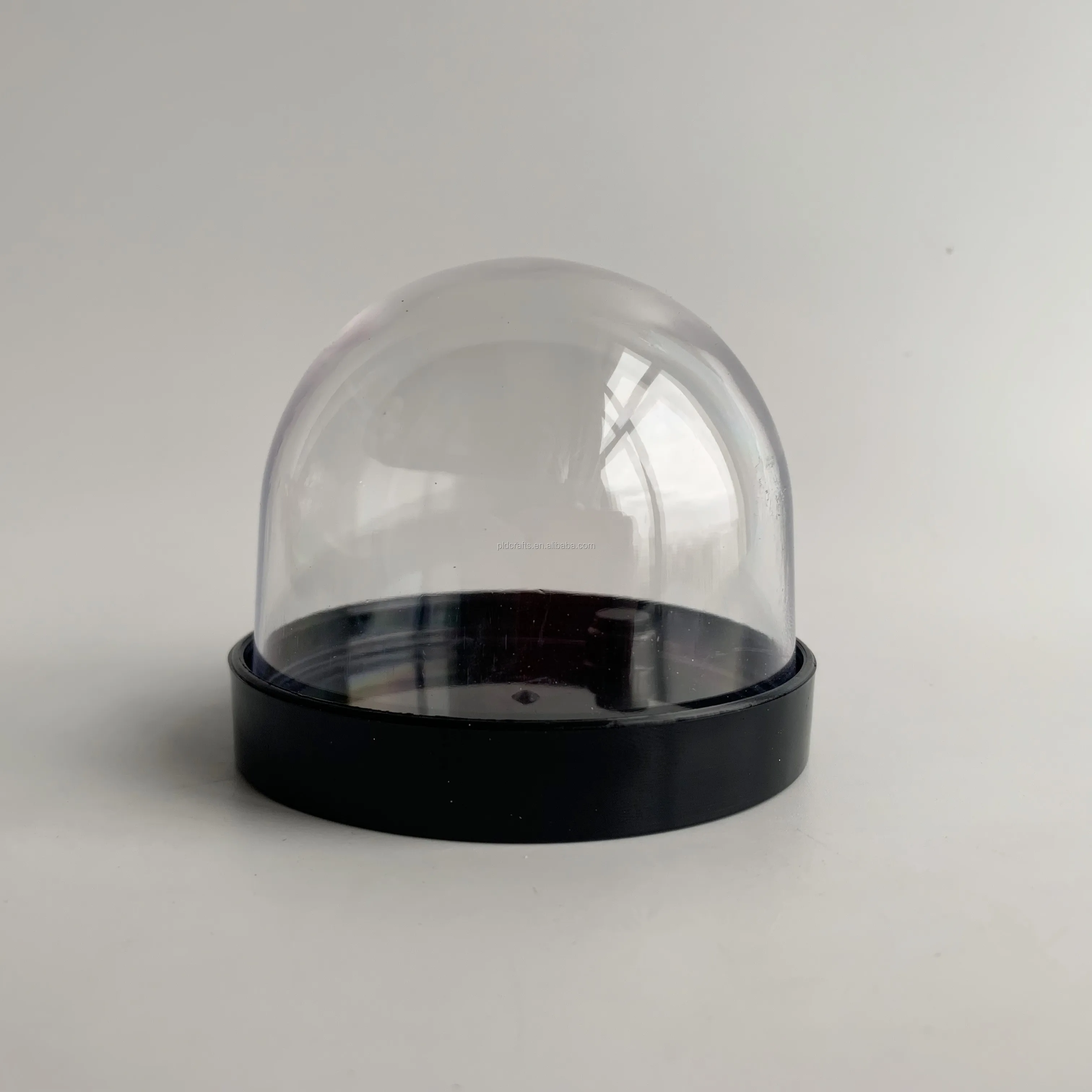 Diy Gift Plastic Empty Snow Globe,Black Base Plastic Snow Ball Dome In Stock Buy Plastic Snow