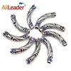 Alileader 10Pcs/Lot Silvery Dreadlock Beads Different 4 Style Braid Cuffs Clip Beads