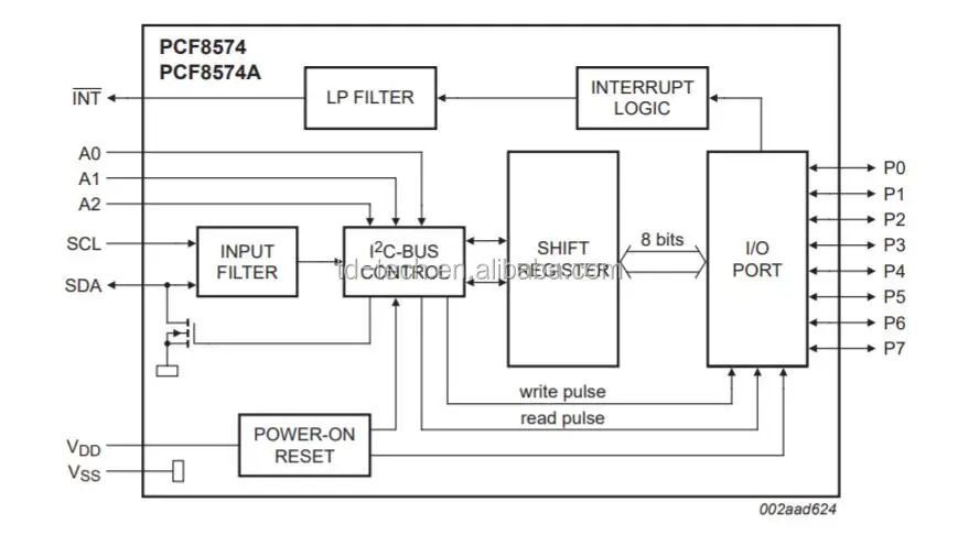 Модуль pcf8575 схема