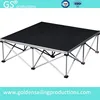 Hot selling stage lighting portable stage by road ready , 3ft x 3ft stage with 32 inch foldable riser