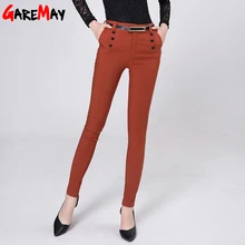 Sign # 2015 Spring 6001 new women casual pants waist trousers OL female feet pants , pencil pants Korean