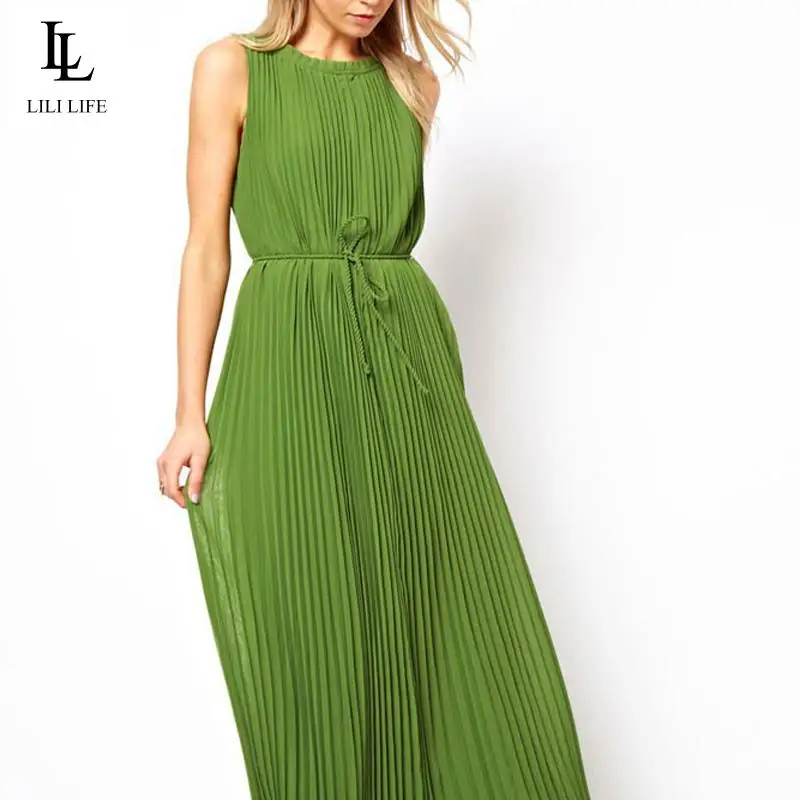 h and m green dress