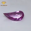 Large irregular checker pink glass crystal gems