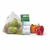 BSCI Factory Wholesale Reusable Drawstring Vegetable Fruit Polyester Mesh Bag