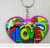 2016 souvenir 4*6cm or customized printing reflector keychain