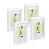 Night Light Switch 4 Pack Emergency Light for Wall Wireless Mount Under Cabinet, Shelf, Counters,Storage Room Kitchen