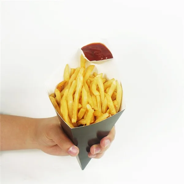 Ecofriendly Customized Printed Brown Paper Fried Chips Packaging Boxes