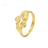 Xuping costume jewellery new design dubai 24k gold plated free size women's ring