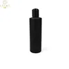 Recycled PET plastic lotion pump bottle 300ml 500ml 1000ml cosmetic frosted black matte shampoo packaging bottle with disc cap