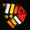 ABS Plastic Reflective High Visibility Warning Sticker Adhesive Back Automotive Reflector For Cars Trucks
