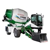Direct factory low price hinged self loading auto discharging hydraulic electric scale 3.5 cubic meters concrete mixer truck