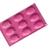 205 factory and stock. mold silicone cake. wholesale 9 Cavity Silicone Madeleine Shell Cake Pan, silicone cookie mould