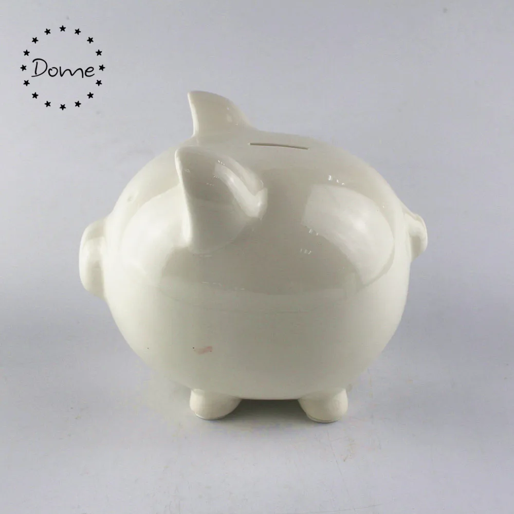 Wholesale Ceramic Crafts Painting White Ceramic Piggy Bank Buy