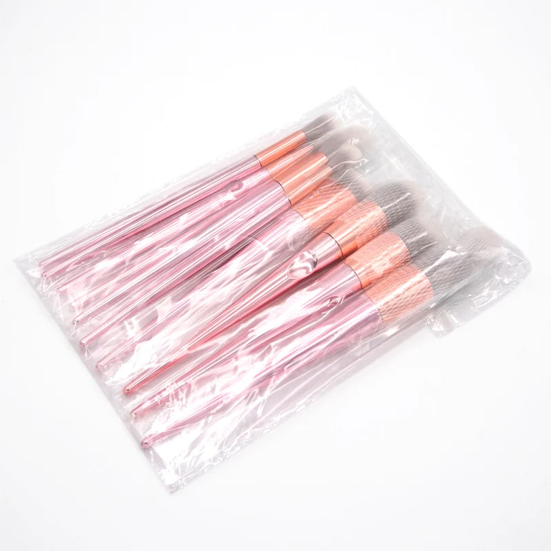 DHL Free shipping Professional Foundation Brush 10 colors Makeup Brushes Set cosmetic Tools Kit 10pcs Makeup Brushes Set