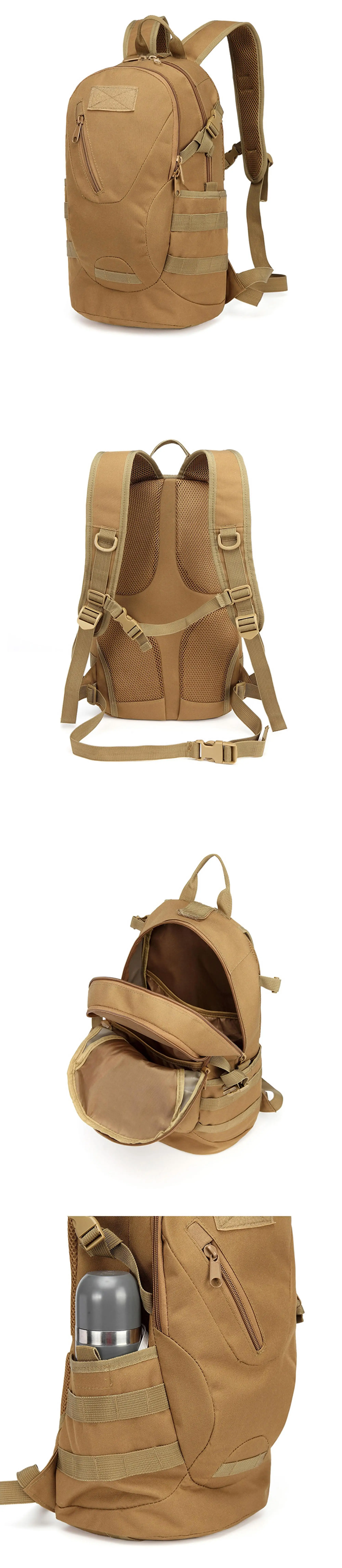 20L Waterproof durable Tactical Army Assault Backpack Light weight School Bag