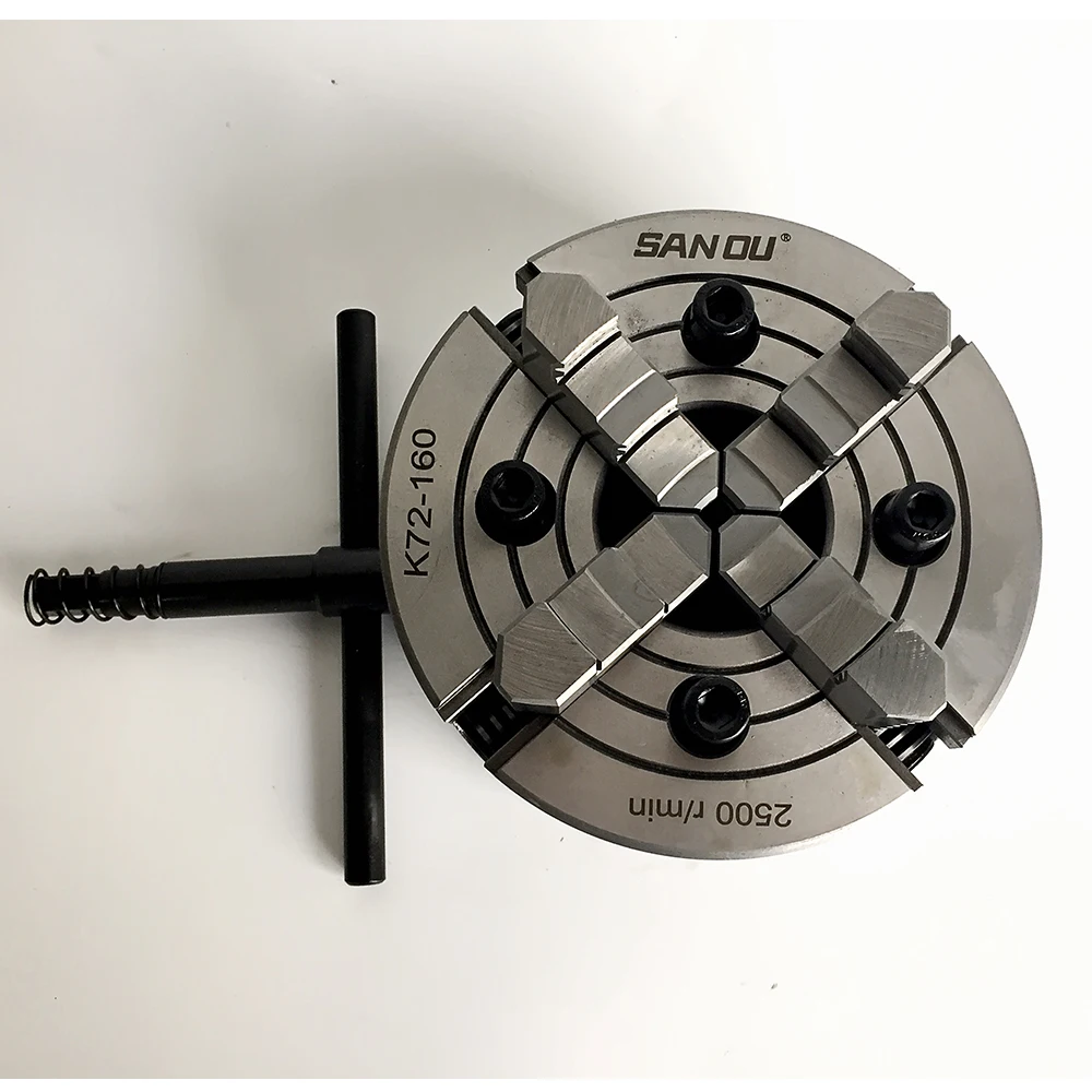 Токарный патрон 160мм. Видео как разобрать k72-160 4 кулачковый патрон/160 мм.