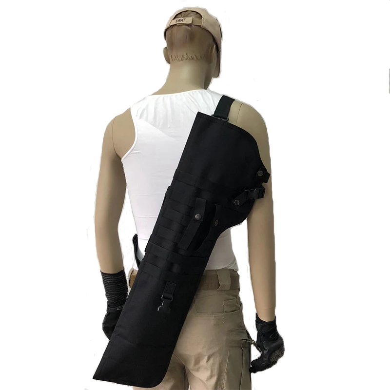 Tactical Military Outdoor Hunting Black Rifle Carrier Portable Shoulder