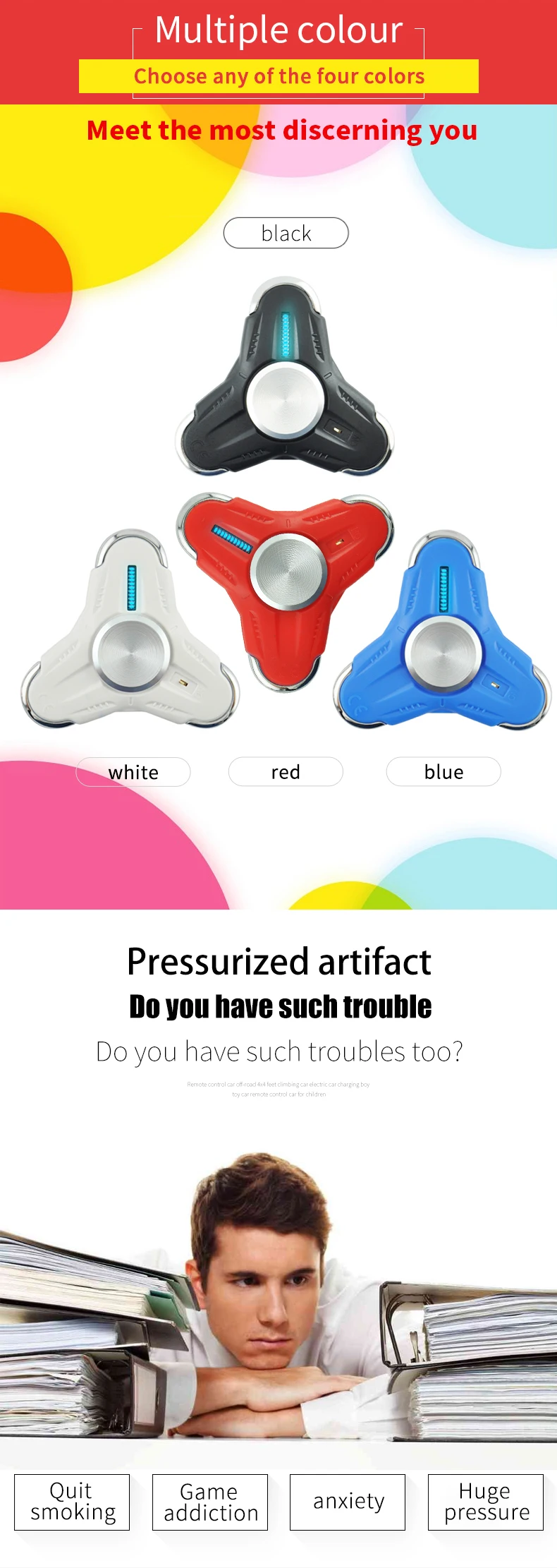 light up flying spinner