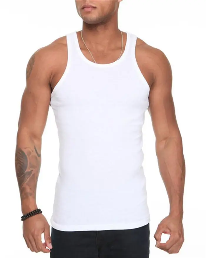 White Blank Gym Vest For Men Buy Gym Vest,Men Vest Cotton,Custom Gym