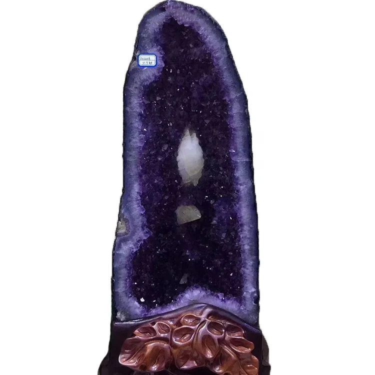 Wholesale Brazilian Uruguay Reiki Amethyst Crystal Healing Cluster Geode For Home Decoration