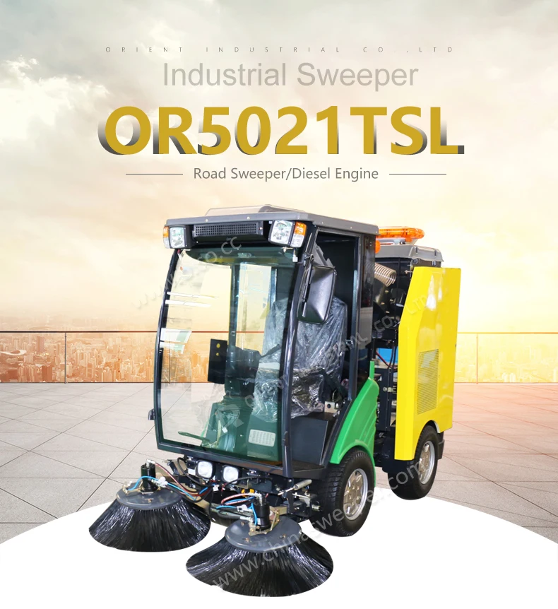 Diesel Street Sweeper Gasoline Power Cleaning Machine Gasoline Sweep