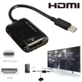 Type C USB 3 1 Male to HDMI Female 1080P HDTV Adapter Cable For Macbook Laptop