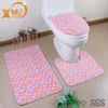 Xingwang House plans live coral fleece bathroom accessory 3 piece bath mat set