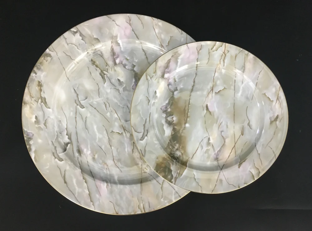 dinner plates marble