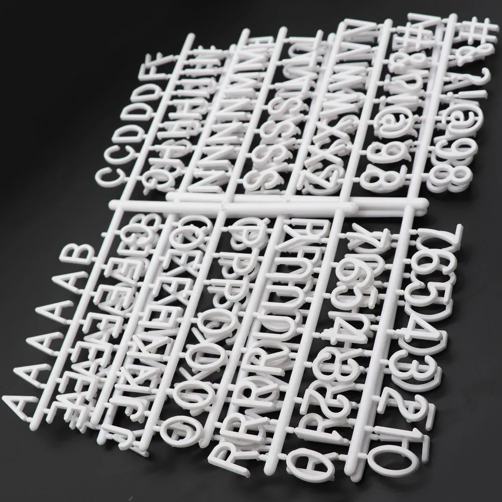 Changeable Small Plastic Alphabet Letters For Letter Board Vintage