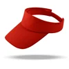 Wholesale and Promotion men's women's blank plain solid color adjustable tennis golf running visor hat dry fit cap