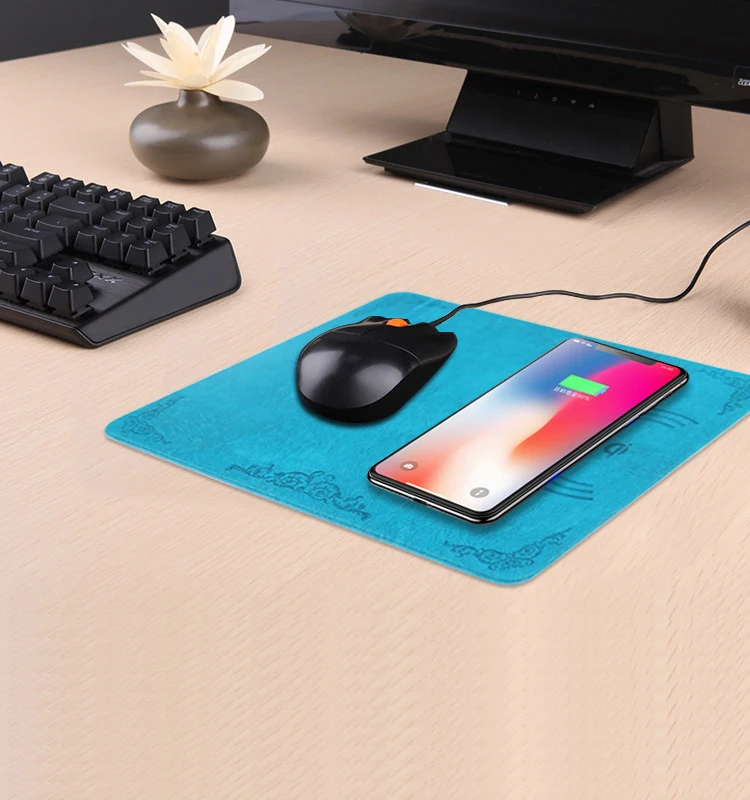 Christmas gift wireless charging pad gaming mouse mat,mouse pad for iPhone x