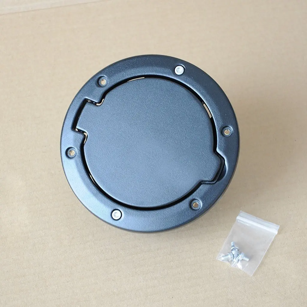 Liquor Car New for Jeep Wrangler JK 2//4 Door 2007-2015 2008 2009 2010 2011 2012 2013 2014ABS Black Rear Fuel Petrol Filler Cover Gas Tank Cap