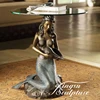 New design Home Use Bronze Mermaid Coffee Table Sculpture