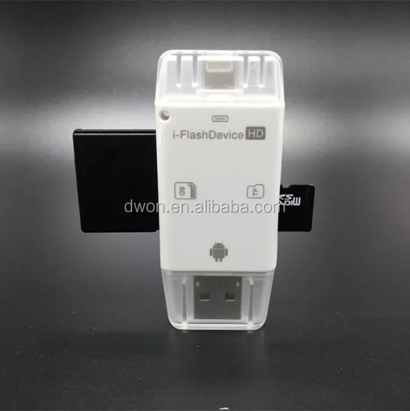 I-flash Drive HD Card Reader for Iphone5/5s/6/ipad Dual Storage ,Easy to Save Image & Video - ANKUX.COM