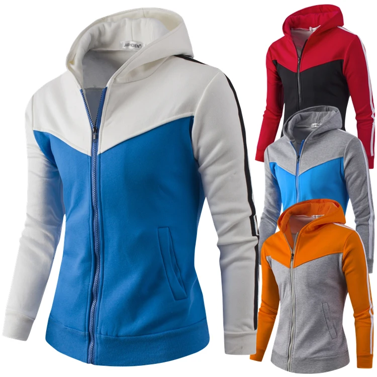 Ebay hot sale men sports zip up wholesale hoodie lower moq fleece jacket