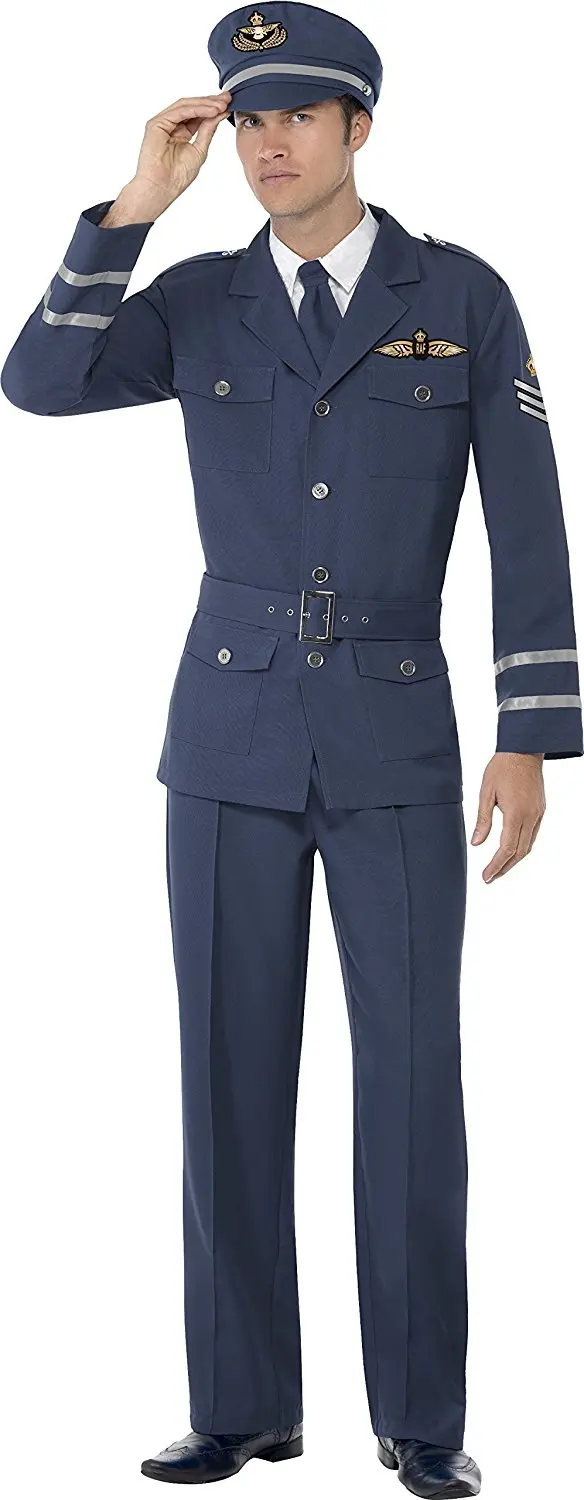 navy airline pilot captain airport staff suit uniform