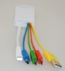 5 in 1 USB Data charging OEM multi port portable For iphone MFI cell phone split cable Free sample