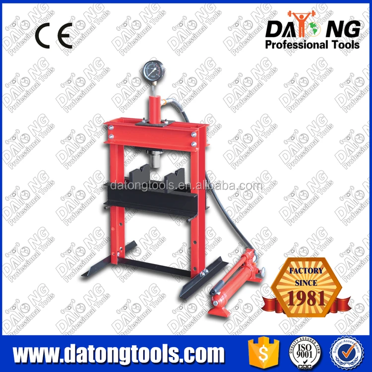 10 Ton Portable Hydraulic Shop Press With Gauge And Hand Pump Buy 10 Ton Portable Hydraulic
