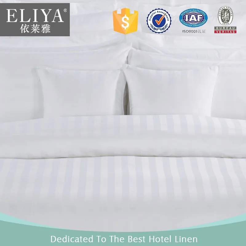 ELIYA professional high quality cotton satin stripe hotel pillow case