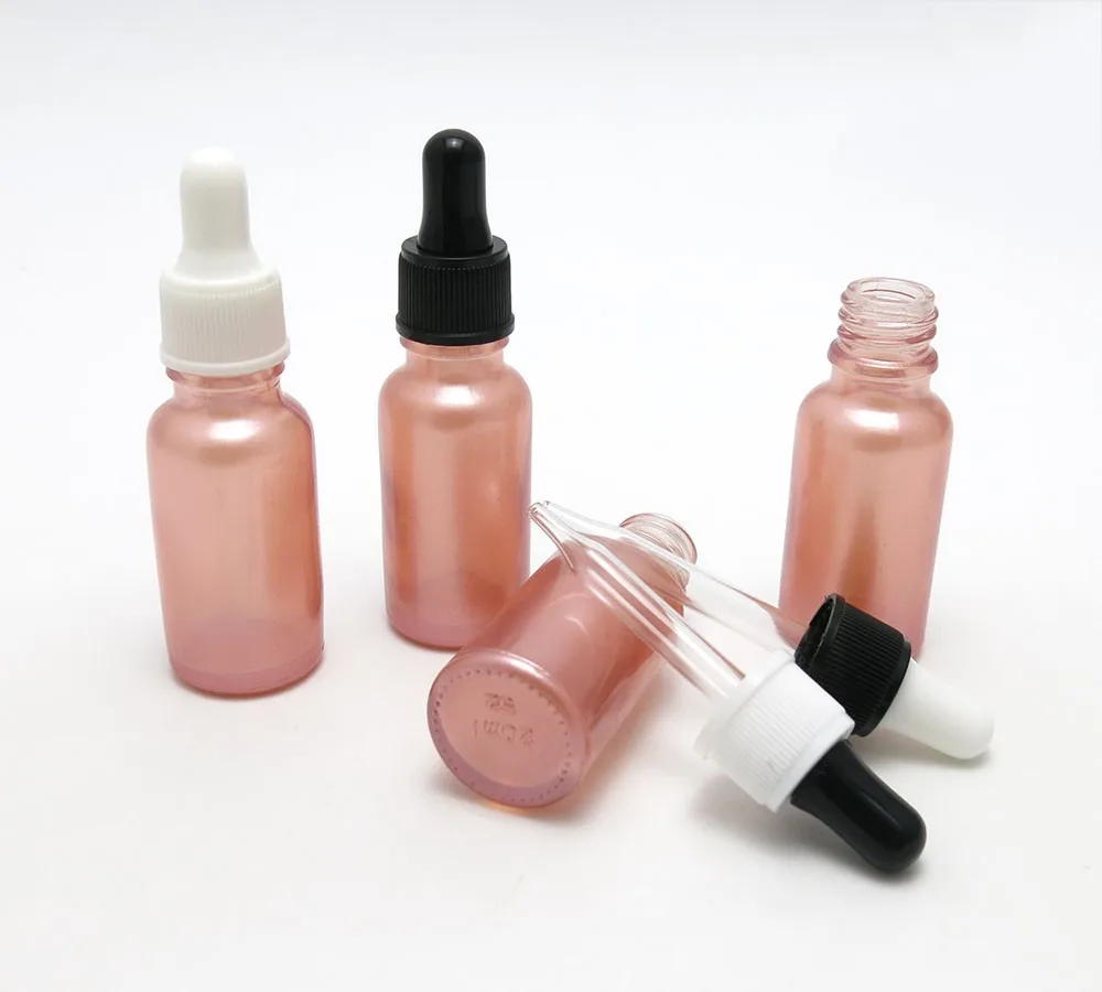 Download Beauty 20ml Small Pink Liquid Glass Dropper Bottles New For Cosmetic Serum Use - Buy Liquid ...