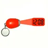 mini keychain torch digital clock projector
