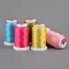 China wholesale thread for embroidery 100% polyester machine marathon color hand embroidery bobbin thread 120d 2